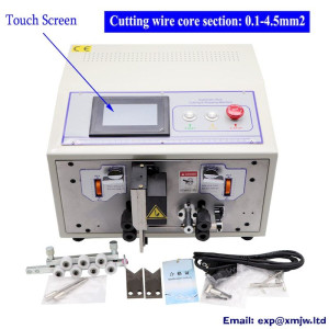 SWT508SD-S Touch Screen 0.1-4.5mm2 Automatic Wire Stripping Peeling Cutting Machine SWT508SD 220V 110V Cable Cutter Stripper