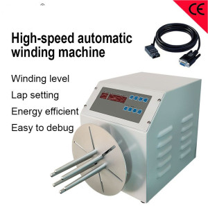 High speed automatic winding machine single wire data cables, USB earphone AC DC power wire bundle tool