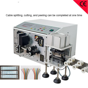 Fast Electronic flat wire peeling machine ribbon cable stripping machine 2-18P parallel wire computerized stripper