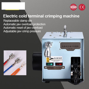 60W Terminal Crimping Machine YQ-02A 220V 50Hz Electric Cold Pressing Terminal Crimping Machine