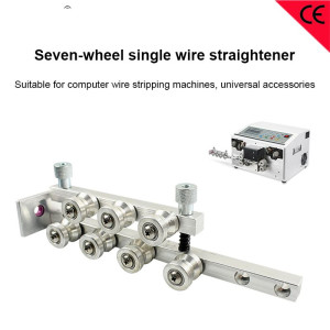 Wire harness straightener wire reel release tool Wire feeder wheels for single double cables