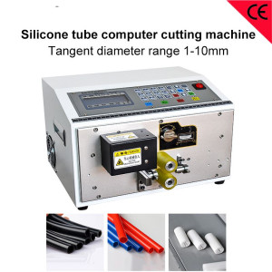 Silicone tube computer cutting machine OD 1-10mm Pipe cutter High speed PPC PE heat shirnk tube cut machine