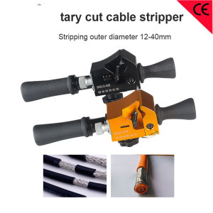 Flexiable wire rotary cut cable  stripper 12-40mm diameter special for middle section wire peeling cable terminal cutter