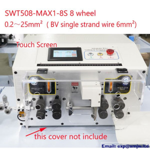 SWT508MAX 16MM2 25MM2 Automatic Wire Stripping Peeling Cutting Machine 220V 110V Touch Screen Adjustable Cable Cutter Stripper