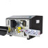 Fully automatic cutting peeling half peel machine middle strip equipment English display computer wire stripping machine