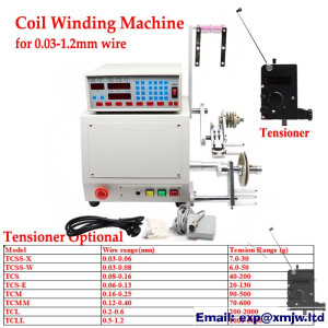 810 Coil Winding Machine with 0.03 to 1.2mm Tensioner CNC Automatic Wire Winder Dispenser Dispensing Tools 400W 110/ 220V