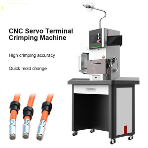 CNC Servo 4T Cable Terminal Crimping Machine Wiring Harness Intelligent Hexagonal Crimping Machine Touch Screen Wire Crimper