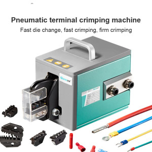 Pneumatic Terminal Electrical Splice Crimping Machine Tubular Y-type Pre-insulated O-type Insert Terminal Crimping Pliers Tool