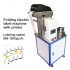 Wire folding labeling machine with printer adhesive sticker folding machine electric wire USB cable power cord labeling equipmen