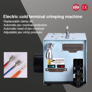 Electric Terminal Crimping Machine Cold Pressing Crimping Pliers Tools 0.25-2.5mm2 0.5-6.0mm2 Pre Insulated Terminals