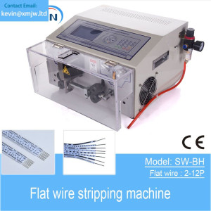 Two Cores Sheath Flat Wire Stripping Machine 2 -12 Pin Ribbon Cable Strip Machine LCD English display
