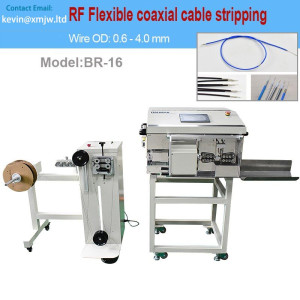Semi-Auto Flexible Coaxial Cable Peeling Machine RF Cable Machine 0.6 to 4mm and 1.0-5.5mm