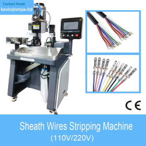 High Speed Sheath Wire Strip and Crimp Machine Multi-Cores Cable Strip and Terminal Crimp Machine