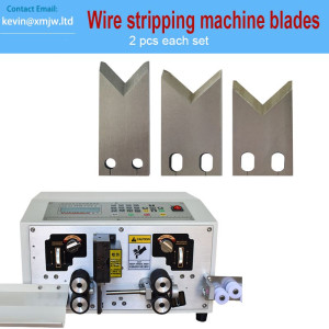 Wire Strip Machine Blades High Speed Tungsten Steel Wire Stripper Cutter Two Pieces One Set