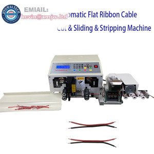 HS-BX10 2- 12PIN Max 20mm Full Automatic Flat Ribbon wire cutting and stripping machine for sheathed jacket cable stripper