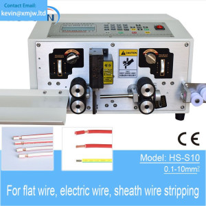 Automatic 0.1-10mm Square Wire Stripping Machine Bvr / BV Copper Cable cut and Strip Machine