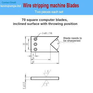 70 Square Cable Computer Strip Machine Steel Blades Die