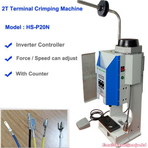 HS-P20N 2T Pressure Electric Pneumatic Mute Terminal Crimping  Machine Wire Pressing Machine all kinds of OTP Applicators using