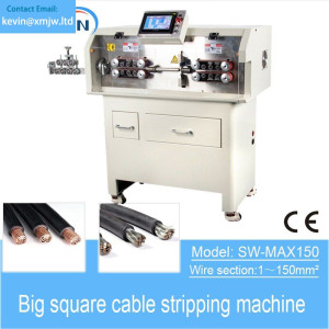 Sw-Max150 Fully Double End Strip Fully Automatic Power Cable Stripping Machine New energy cable cut and peel equipment