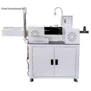 fully automatic 10 wire double head dipping machine peeling stripping cutting wire twisting  tinning machine