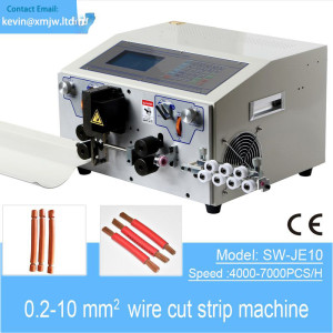 Automatic Coaxial Wire Jacket Peeling LCD English display Sheath Cable Cutting and Stripping Machine0.1mm - 10mm square
