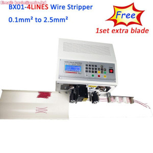 HOT BX01-4Line Computer Wire Stripping Machine Fully Automatic Wire Cutting and Stripping and Peeling