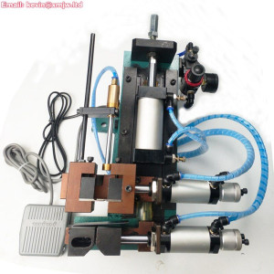 HS-305 semi-automatic Pneumatic cable wire stripping peeling machine multi core wire Cutting sheath stripper Max Cable O.D : 5mm