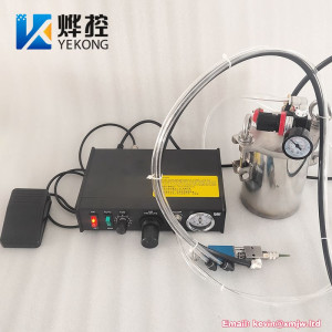 Manual 1L Capacity Stainless Steel Pressure Tank Glue Dispenser With Single Liquid Glue Dispense Valve