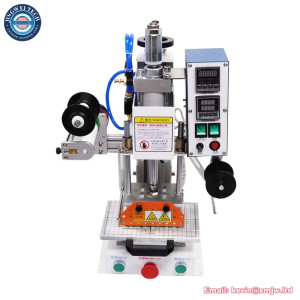 500W Automatic Paper-Feeding Stamping Machine Leather Embossing Logo Box Plastic Paper Indentation Wood Branding Equipment