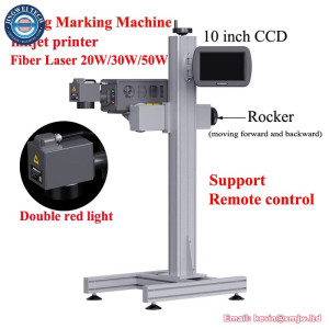 Flying Fiber Laser Metal Marking Machine MAX 20W 30W 50W Touch Screen Remote Control DIY Marking Metal Stainless Steel