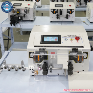 SWT508-MAX1-4-S + Protective Cover 4 wheels for 25mm² Wire Stripper Stripping Machine with Touch Screen