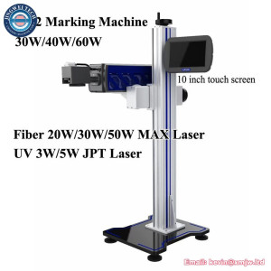 UV JPT 3W 5W Glass Flying Laser Marking Machine 20W 30W 50W Fiber Laser Engraving Machine CO2 Metal Pipe 40W 60W Cutting Machine