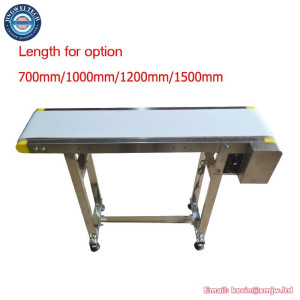 Stainless Steel Food Grade Conveyor Belt 1000mm 1.5m 1.2m Code Inkjet Printer Production Line For Fiber Marking Machine