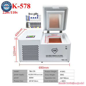 TBK-578 800W Mini Desktop LCD Screen Separating Machine Refurbishment -185 Degree Freezing Separator LCD Freezer 220V 110V