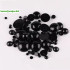 Plastic Safety Eyes Black Solid Craft Doll Eyes Making Vertical Molding Injection Machine For Crochet Animals