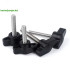 Wheel Plastic Curtain Track Roller Gliders Handle Bolts With Knobs Making Injection Machine For T-Shaped Thumb Screws