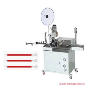 TR-DD01 Fully Automatic Single Head Dip Tin Machine Cable Stripping Cutting Tinning Five-wire Terminal Pressing Crimping Machine