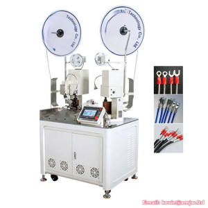 TR-DS05 New Fully Automatic Double-head Terminal Machine Cold-pressed Peeling Pre-insulated Terminal Automatic Crimping Machine